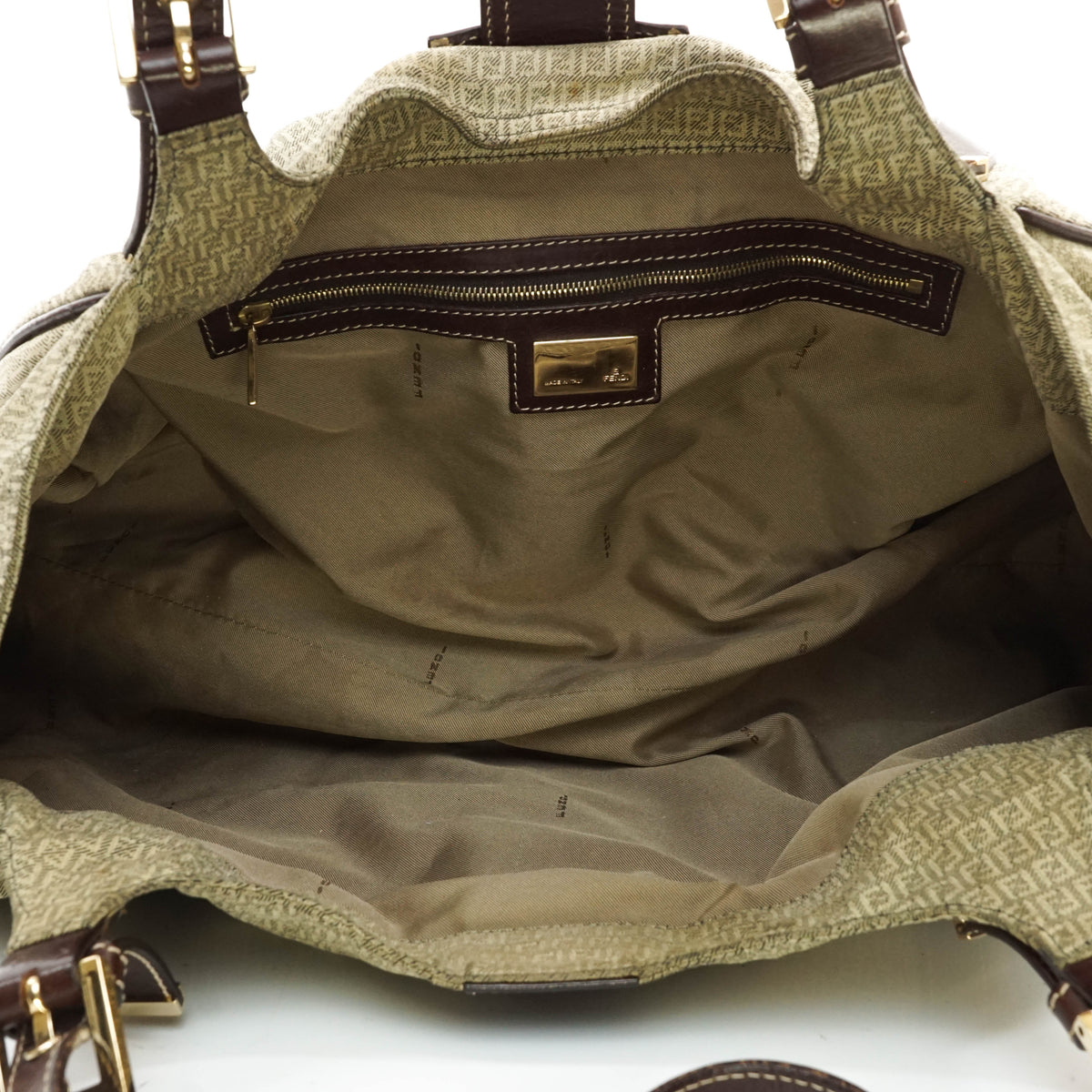 Fendi Tote Bag Brown Canvas