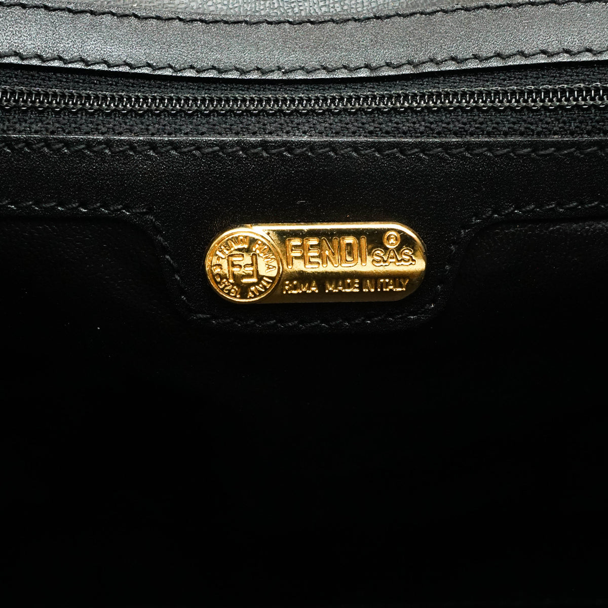 Fendi Zucca Boston Hand Bag Canvas