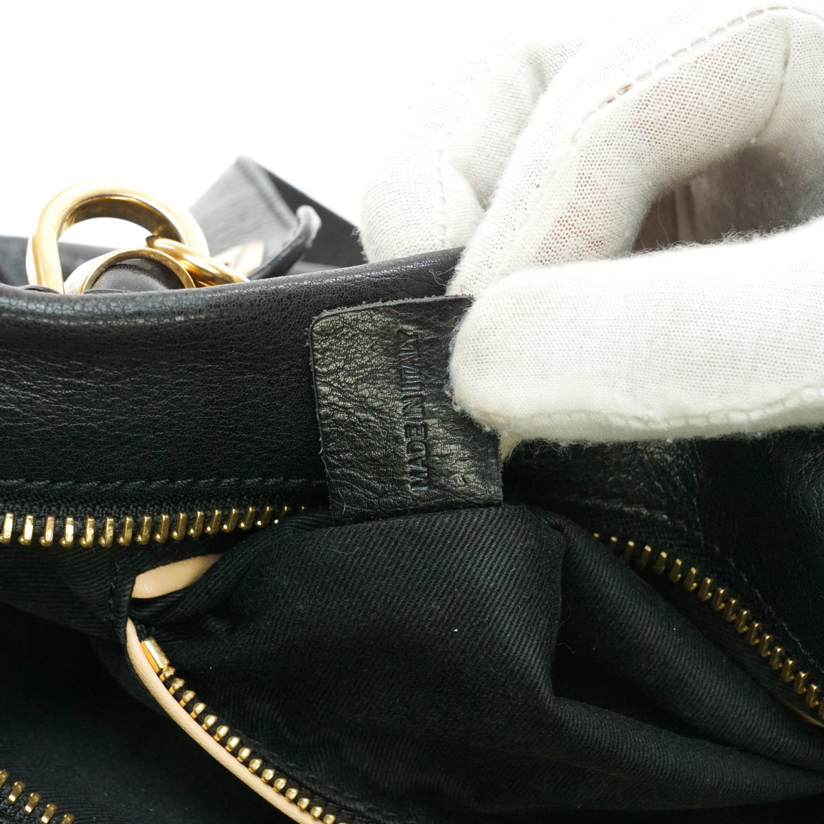 Chloe Shoulder Bag Black Leather