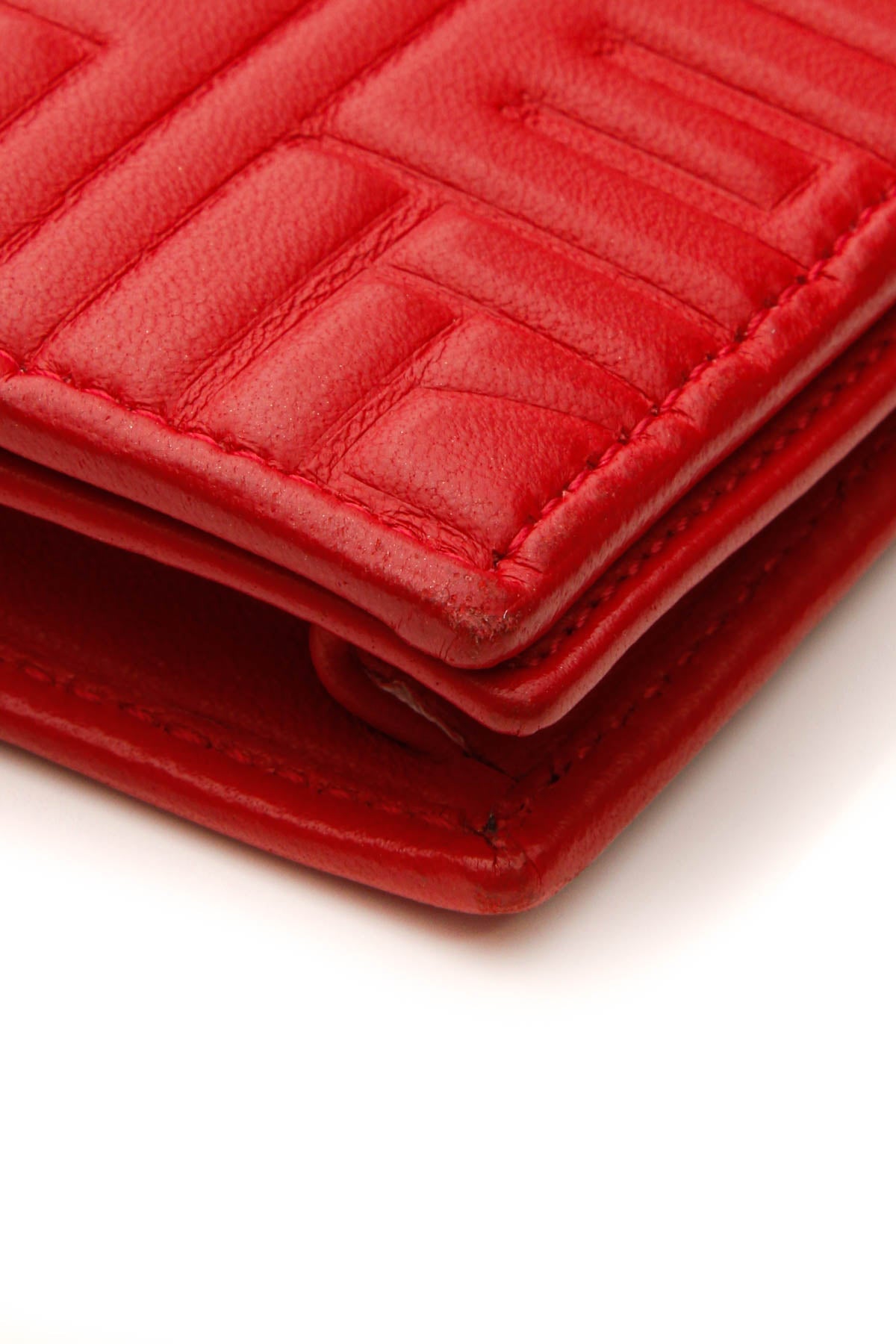 Logo Embossed WOC Bag - Red