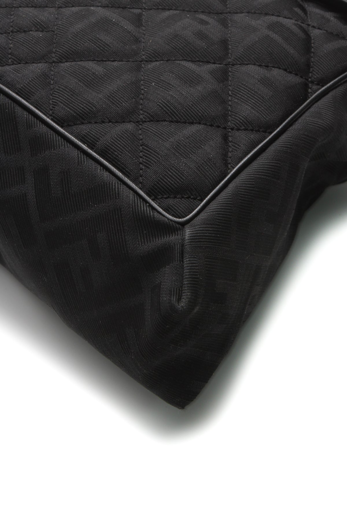 Maxi Quilted Baguette Flap Bag - Black