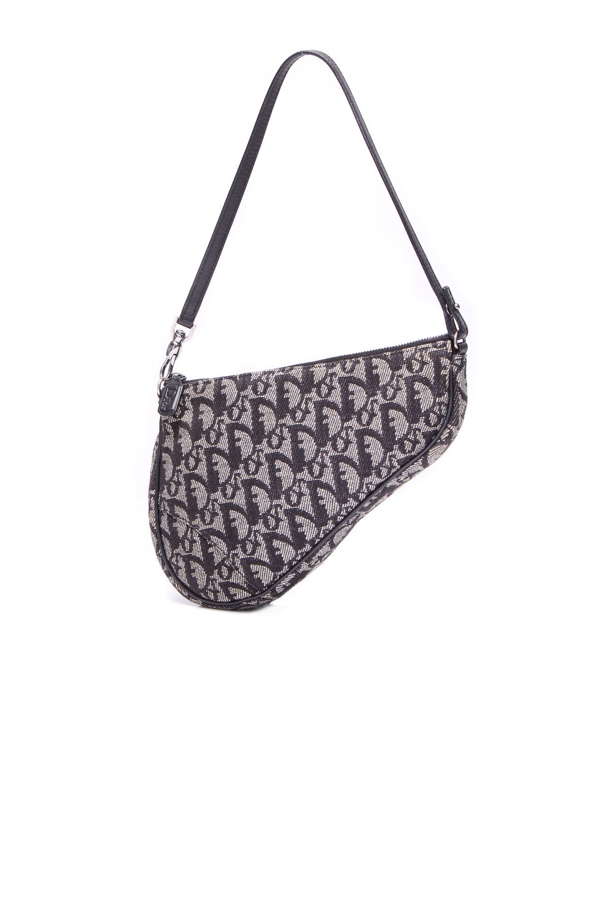 Mini Saddle Pochette Bag - Black Diorissimo