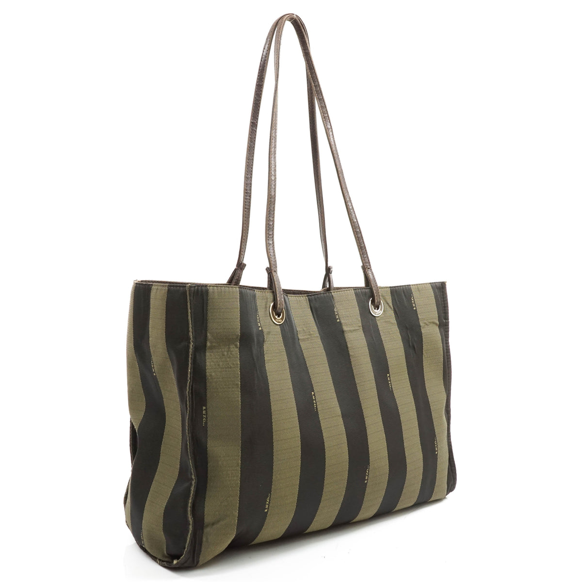 Fendi Tote Bag Black Coated Canvas