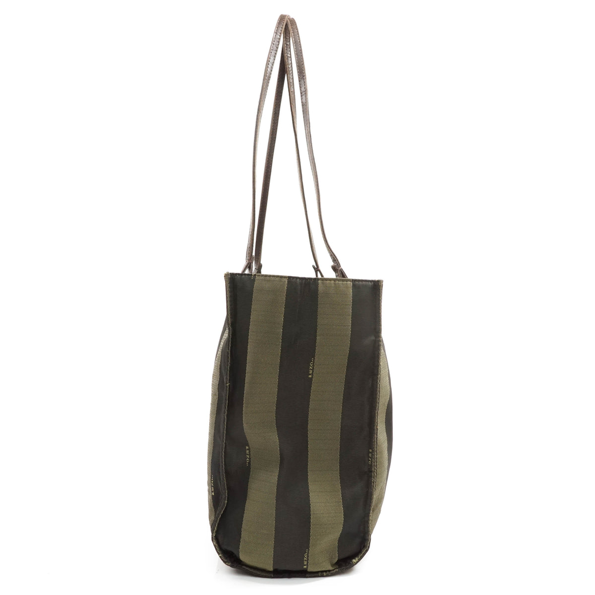 Fendi Tote Bag Black Coated Canvas