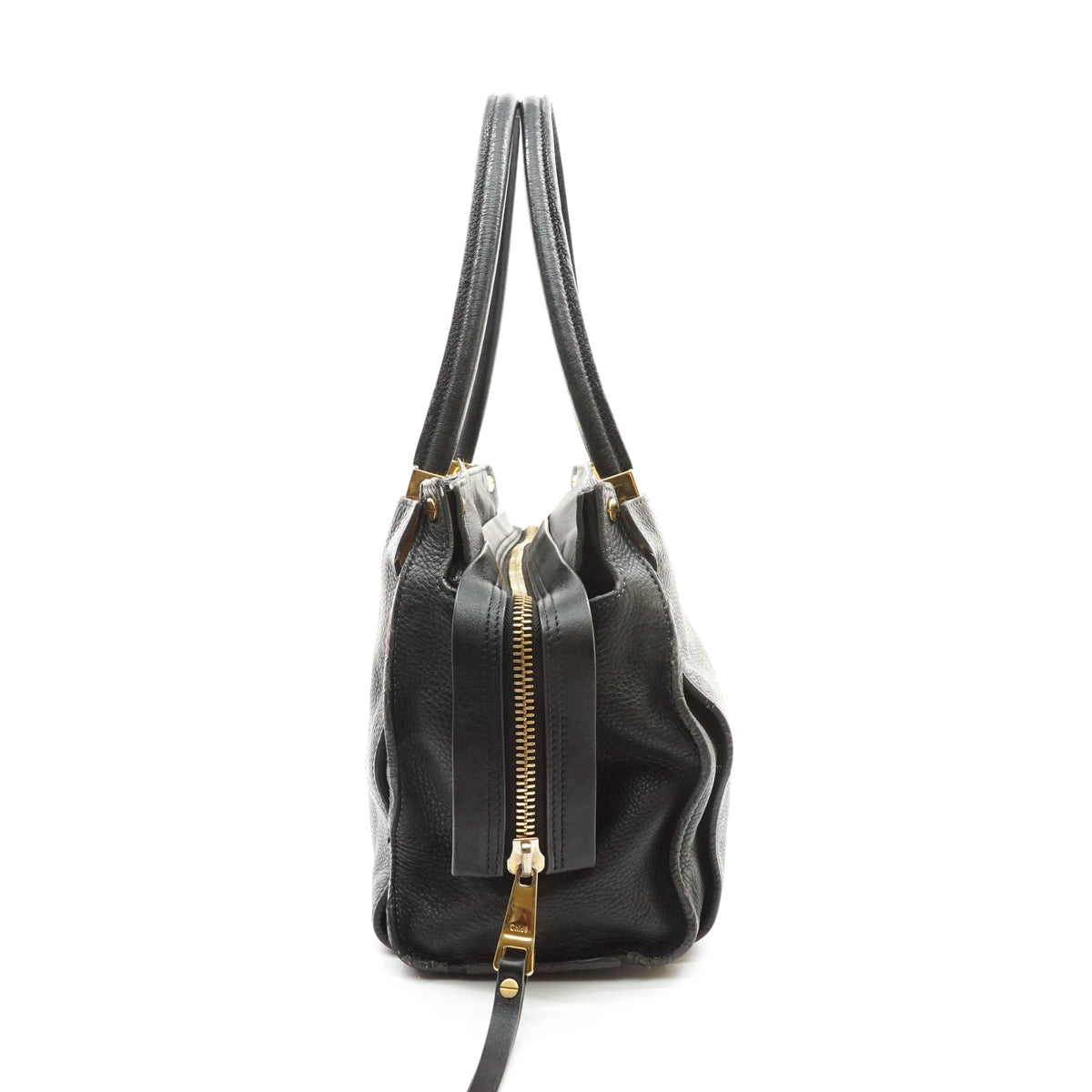 Chloe Hand Bag Leather Black