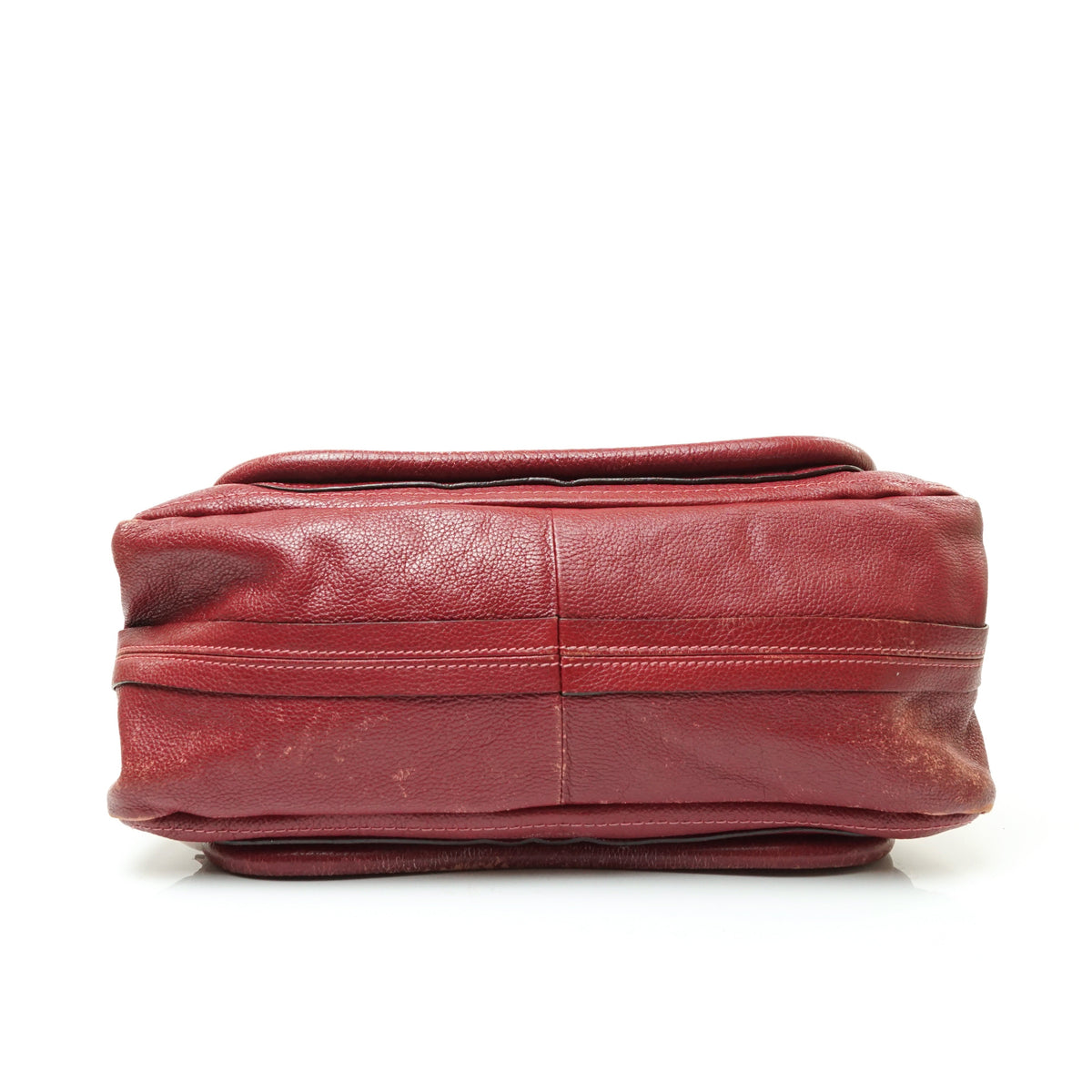 Chloe Paraty Hand Bag Red Leather