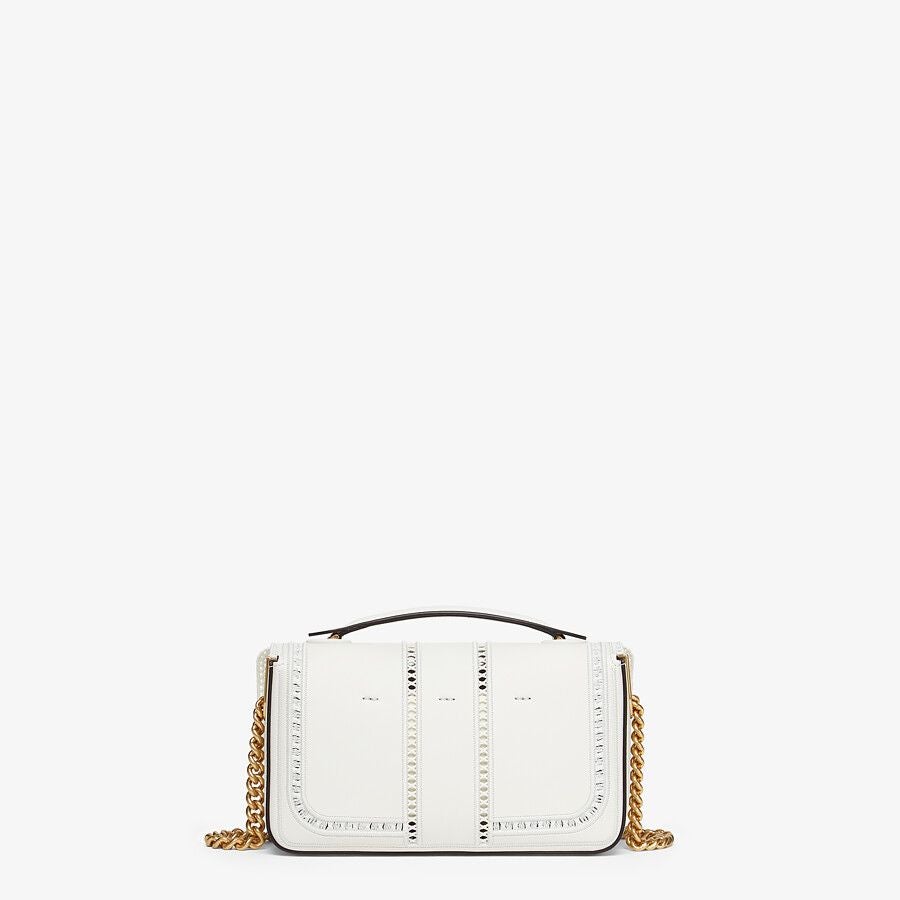 Fendi Embroidered Leather Bag