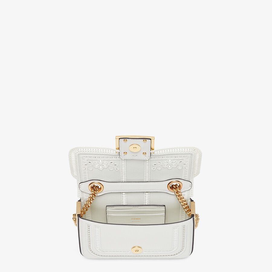 Fendi Embroidered Leather Bag