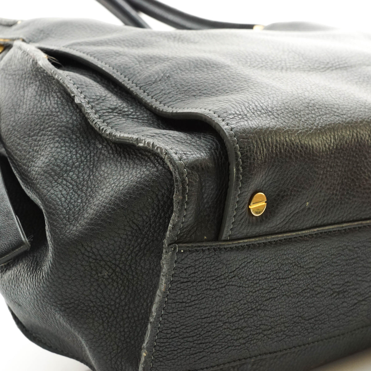 Chloe Hand Bag Leather Black