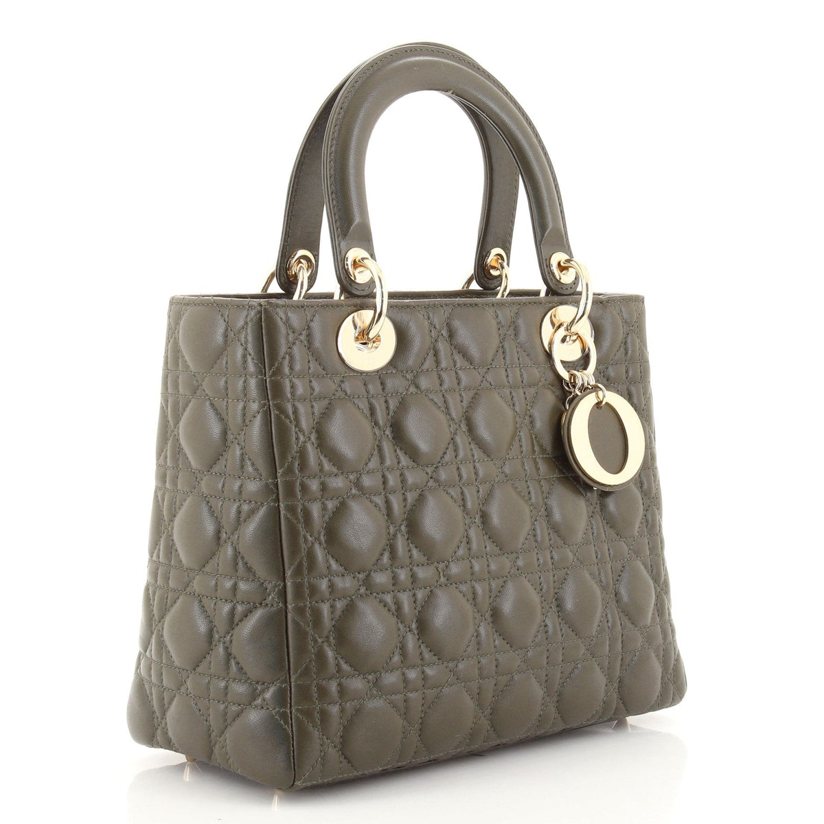 Lady Dior Bag Cannage Quilt Lambskin Medium