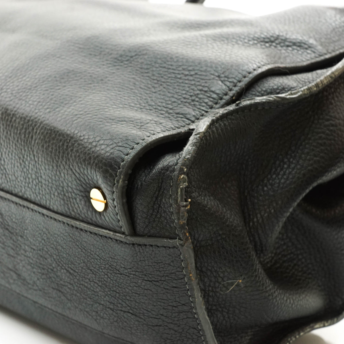 Chloe Hand Bag Leather Black