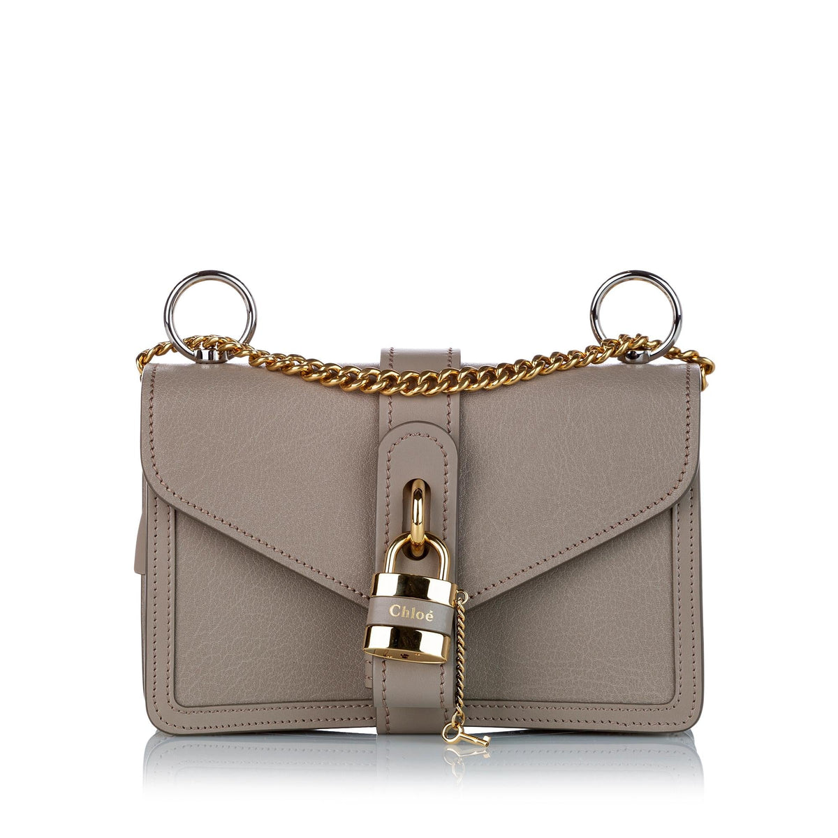 Chloe Aby Leather Shoulder Bag (SHG-25204)
