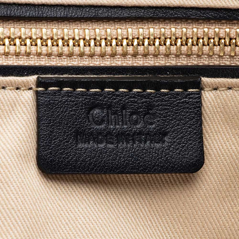Chloe Calfskin Little Horses Tao Zipped Tote (SHF-18149)