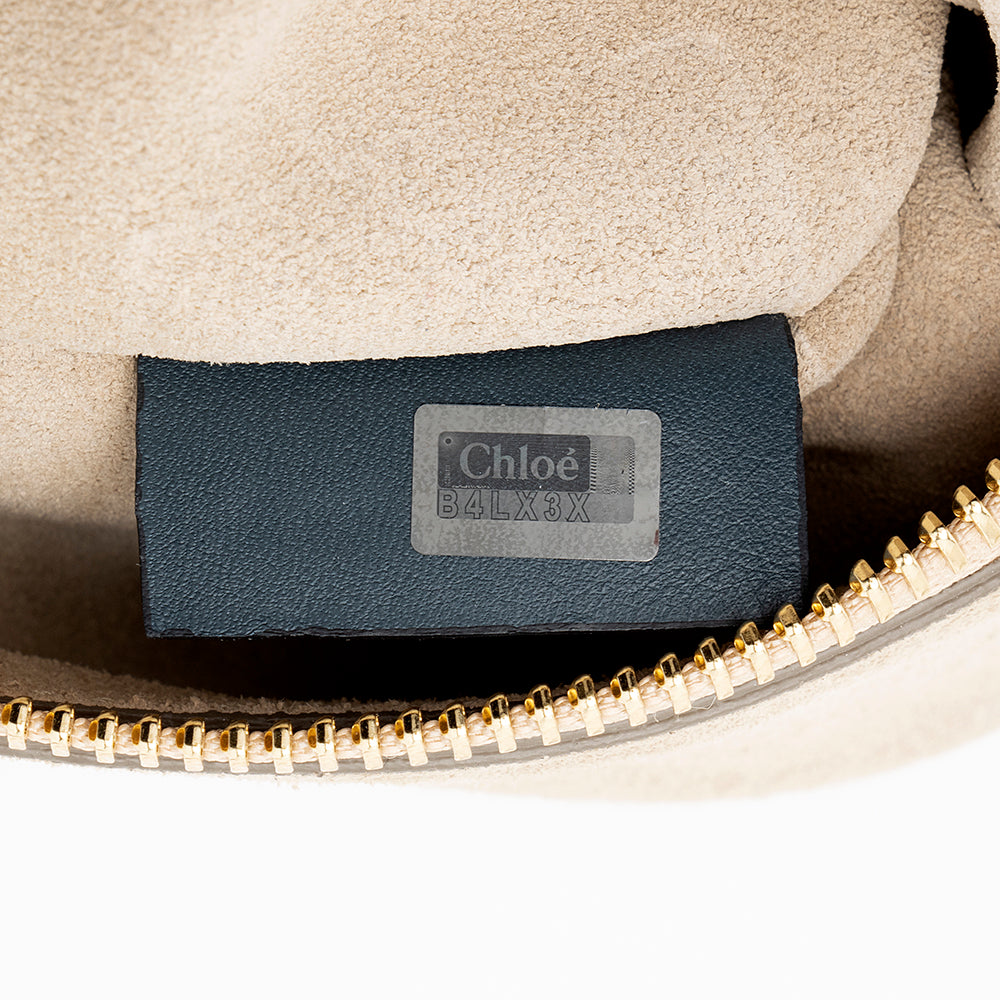 Chloe Calfskin Suede Faye Medium Shoulder Bag (SHF-18263)