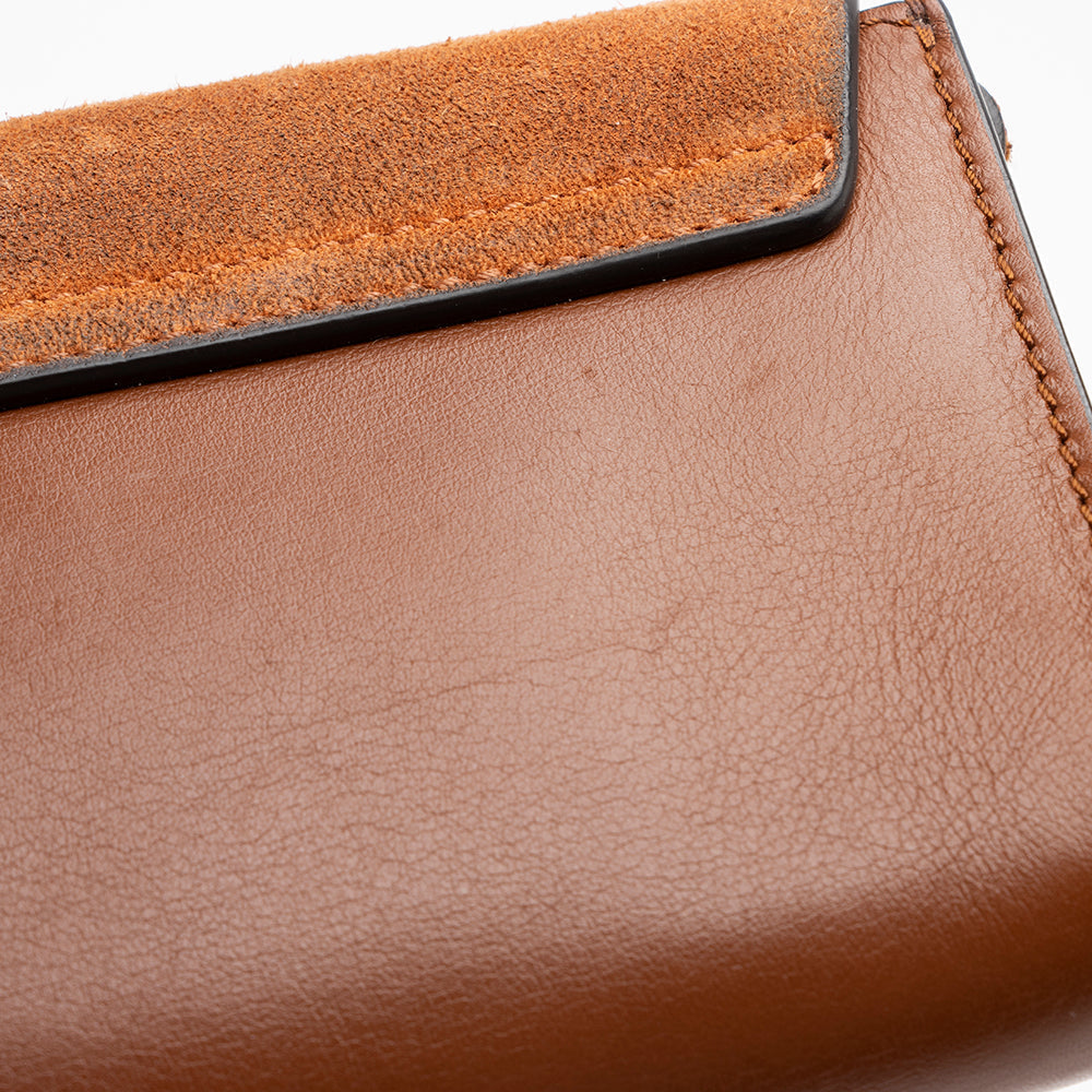 Chloe Calfskin Suede Faye Mini Shoulder Bag (SHF-16814)