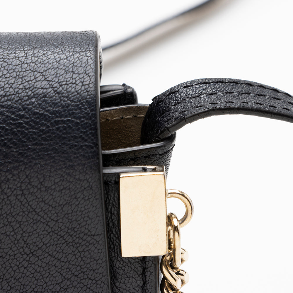 Chloe Calfskin Suede Faye Small Shoulder Bag (SHF-16306)