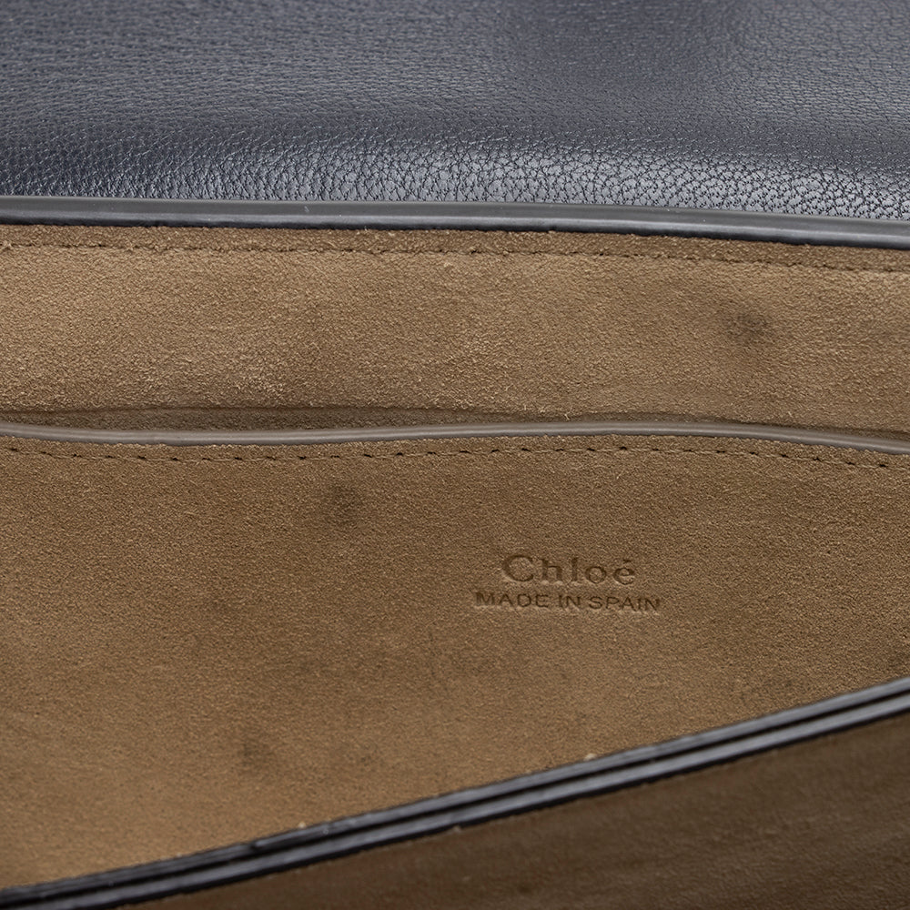 Chloe Calfskin Suede Faye Small Shoulder Bag (SHF-16306)