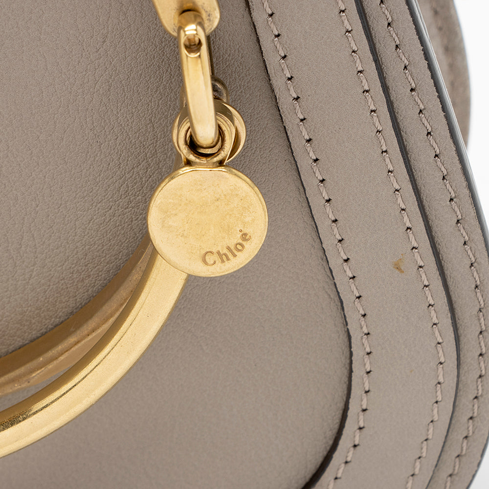 Chloe Calfskin Suede Nile Small Bracelet Bag (SHF-18310)