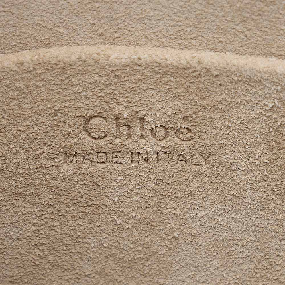 Chloe Calfskin Suede Nile Small Bracelet Bag (SHF-18310)