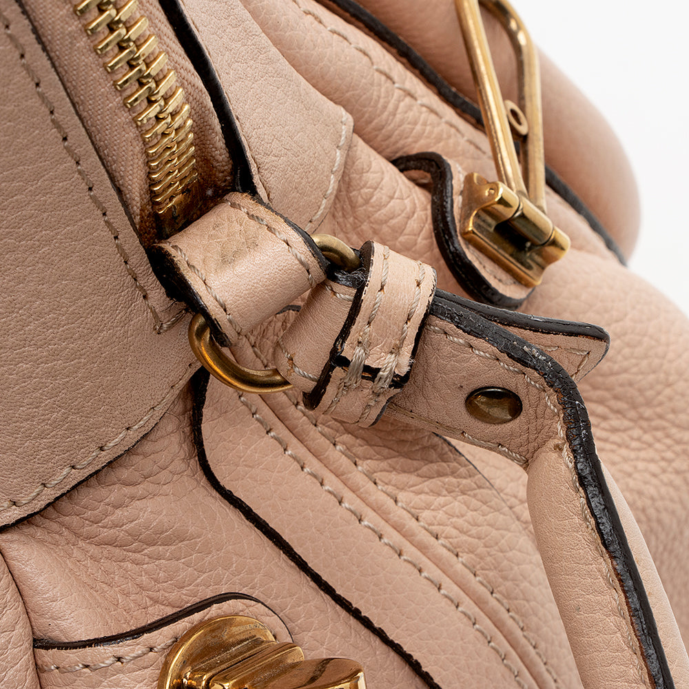 Chloe Leather Paraty Medium Satchel (SHF-17346)