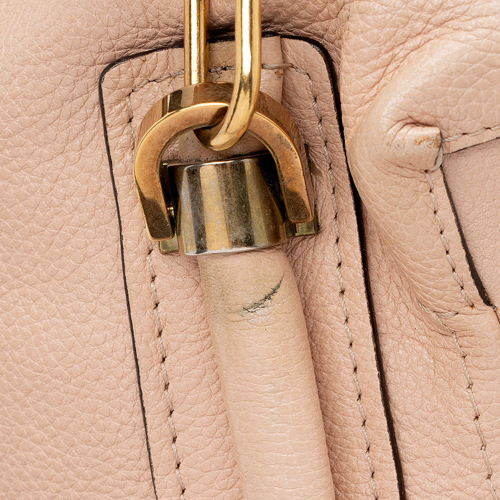 Chloe Leather Paraty Medium Satchel (SHF-17346)
