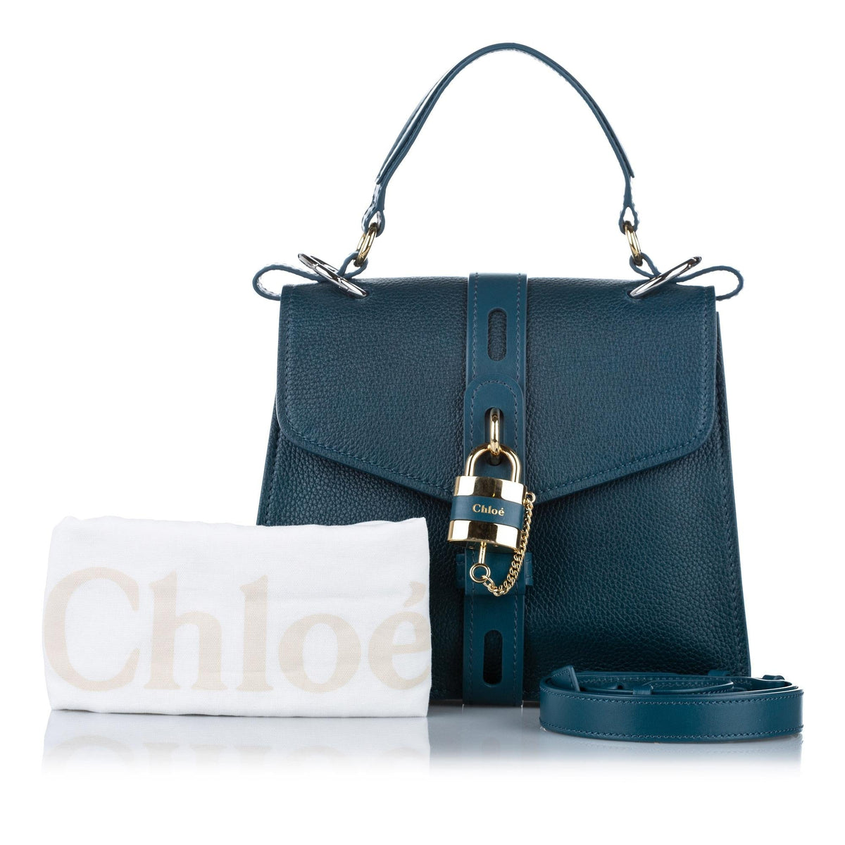 Chloe Medium Aby Leather Satchel (SHG-24443)