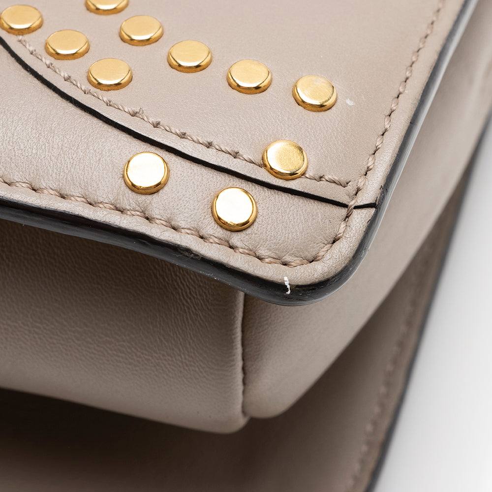 Chloe Suede Studded Small Faye Shoulder Bag (SHF-17184)