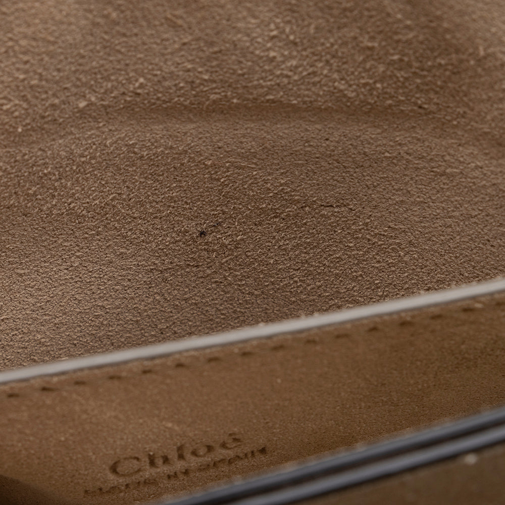 Chloe Suede Studded Small Faye Shoulder Bag (SHF-17184)