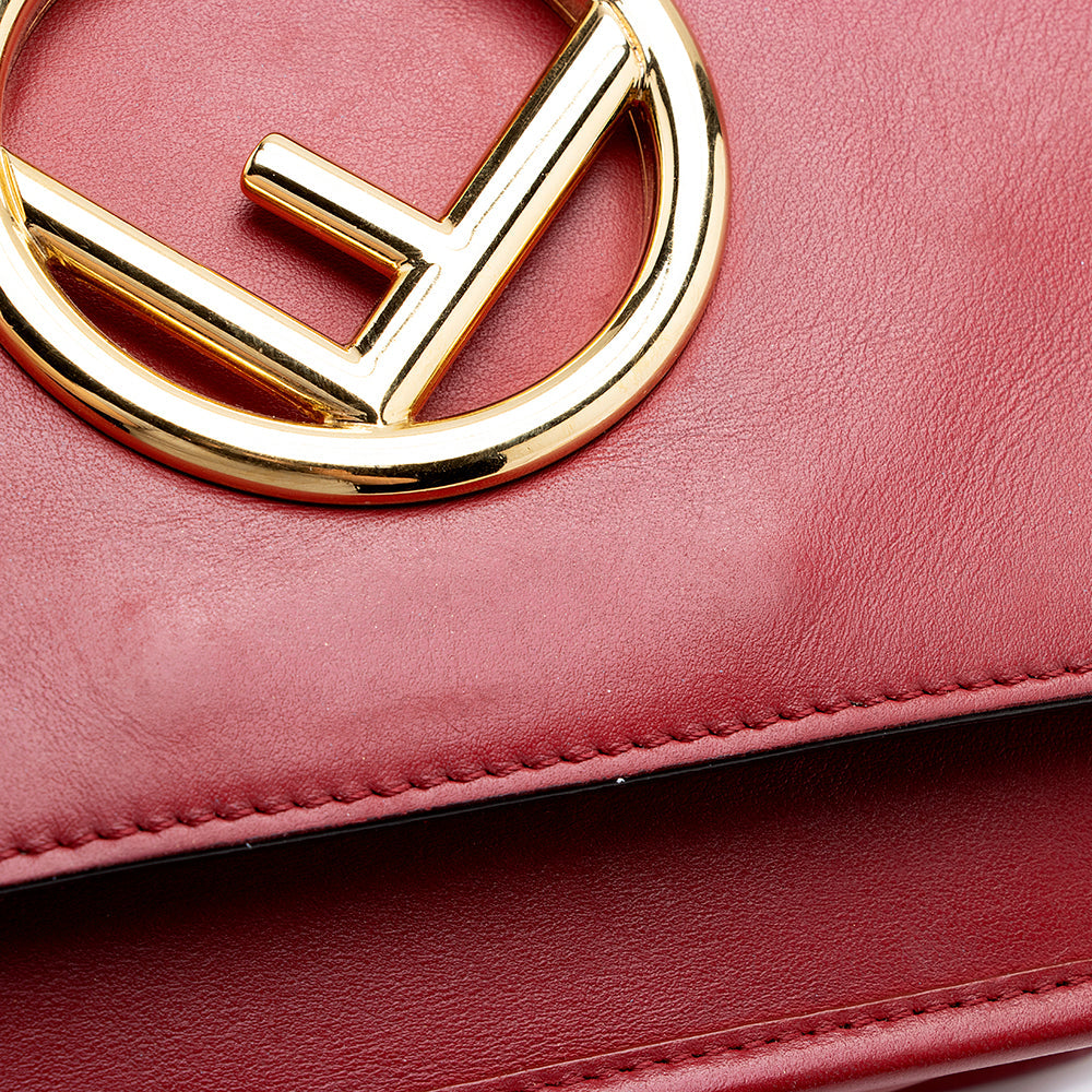 Fendi Calfskin Kan I Shoulder Bag (SHF-13965)