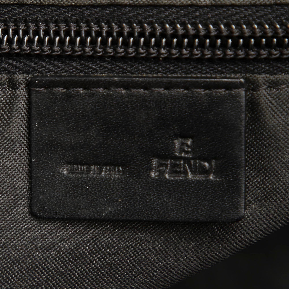 Fendi Pequin Canvas Shoulder Bag (SHG-11396)