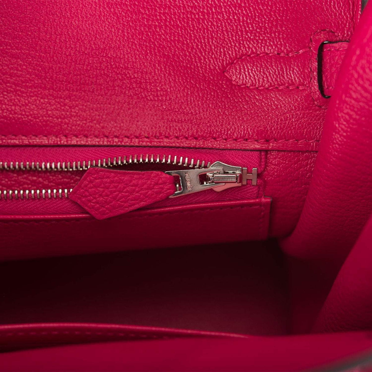 Hermes Birkin 25 Rose Mexico Togo Palladium Hardware