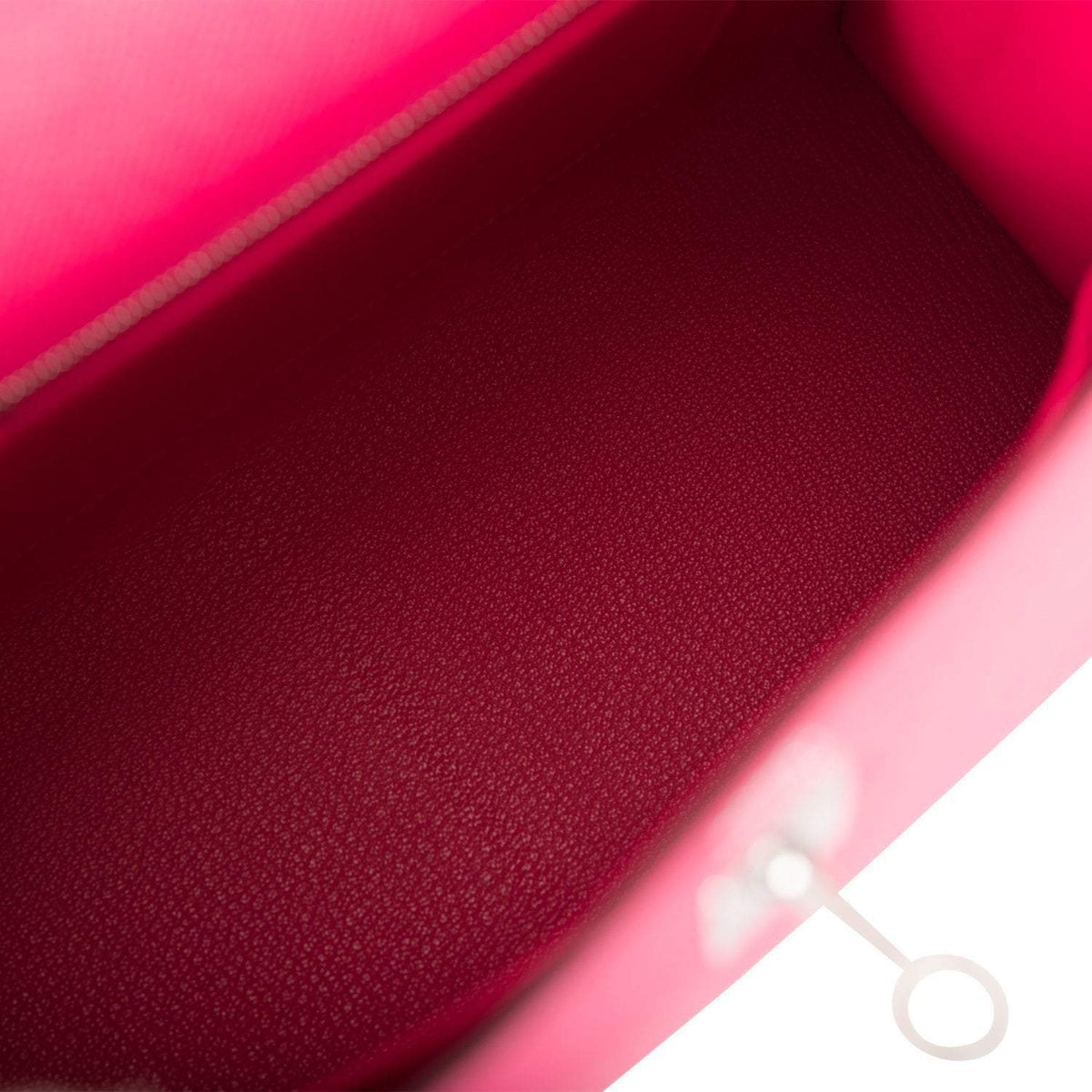 Hermes Rose Mexico Epsom Sellier Kelly 25cm Palladium Hardware