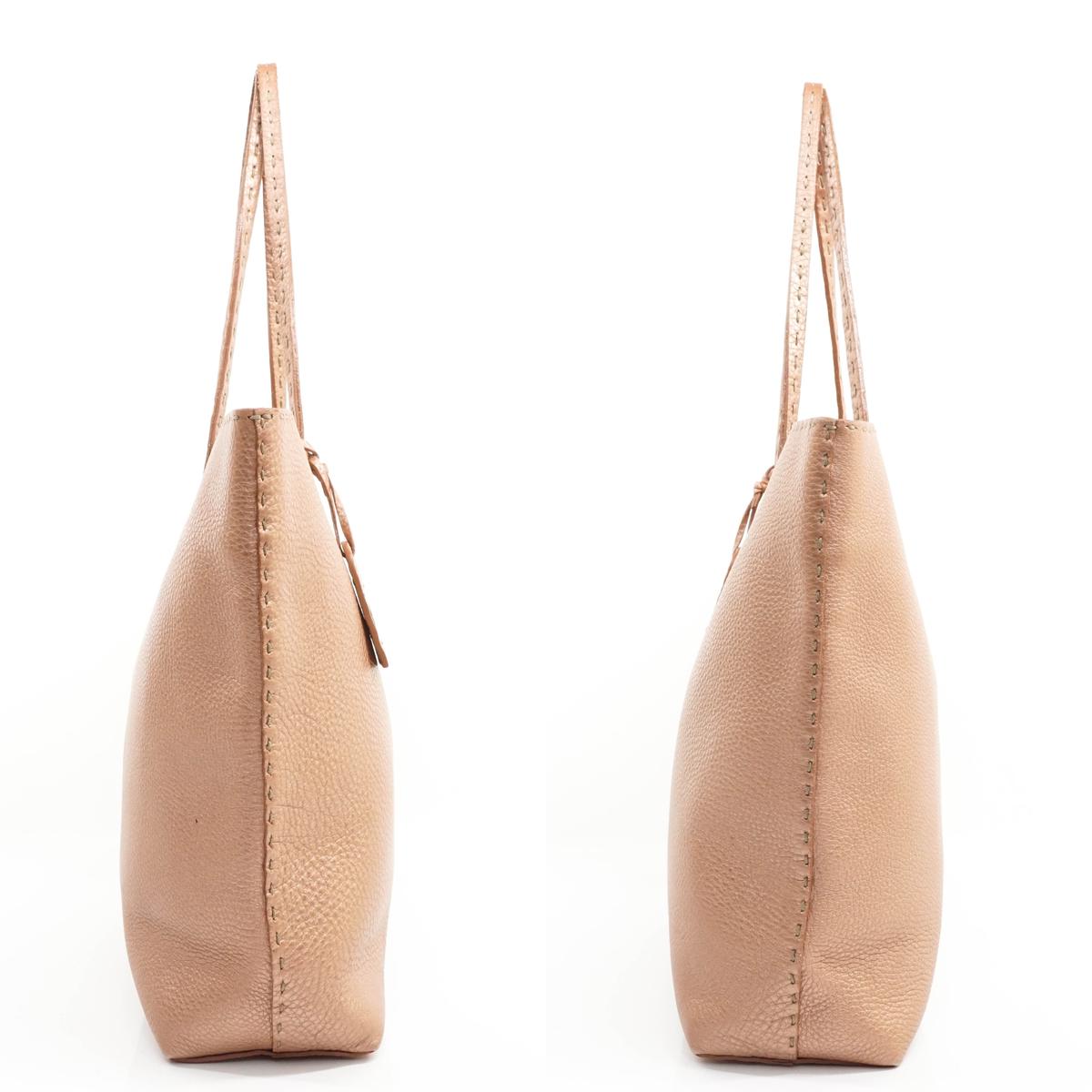 Fendi Tote Bag Leather Pink