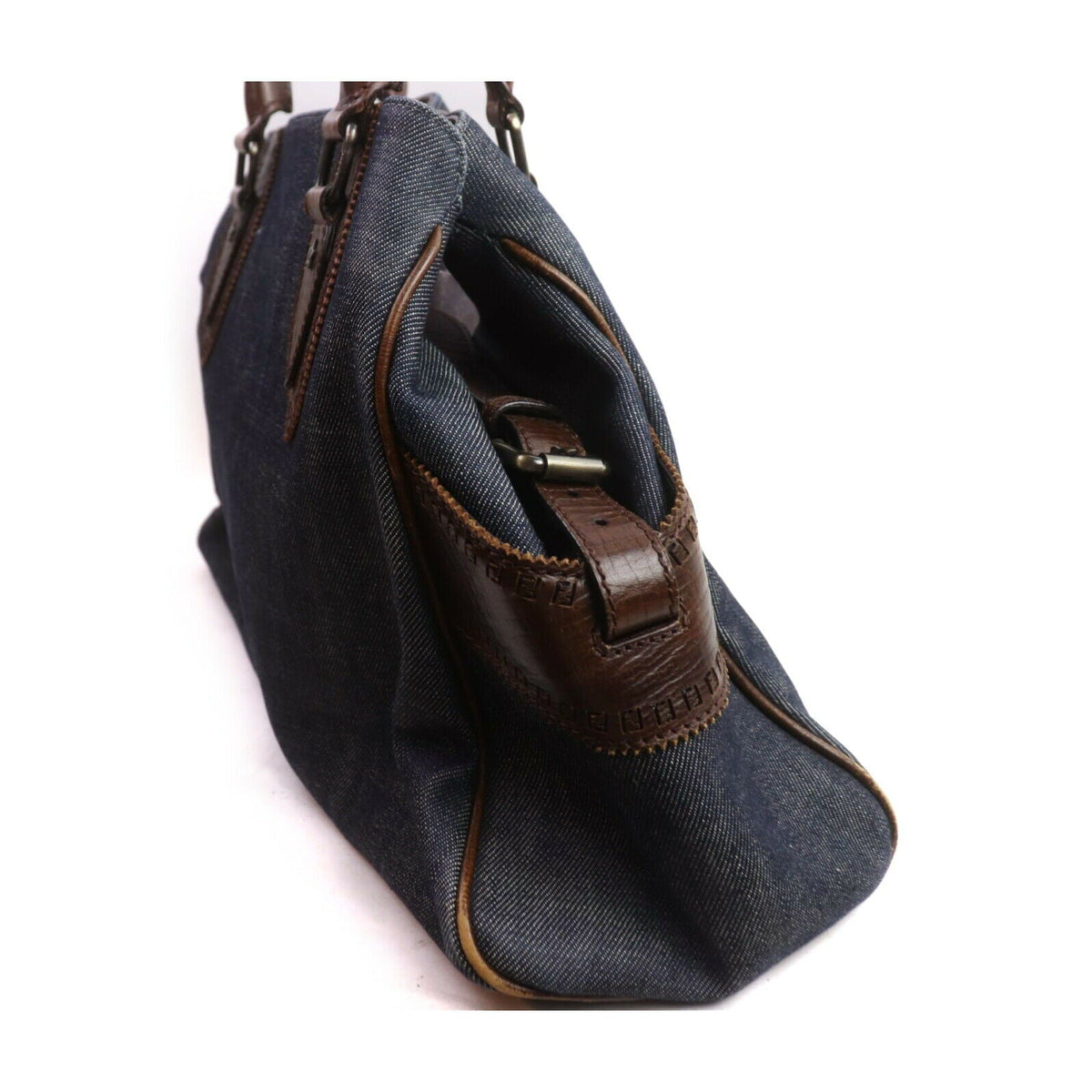 Fendi Hand Bag Canvas Blue