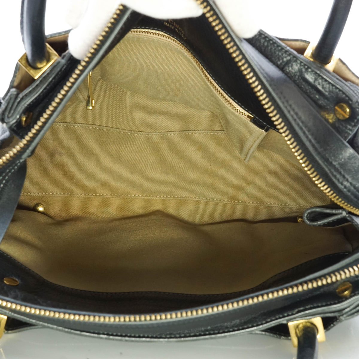 Chloe Hand Bag Leather Black