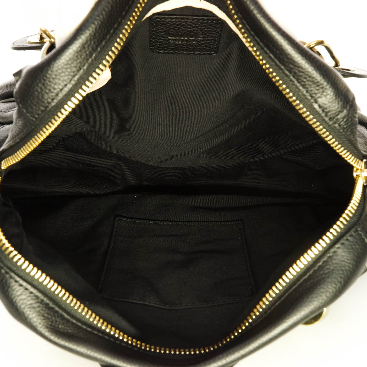 Chloe Paraty Hand Bag Leather Black