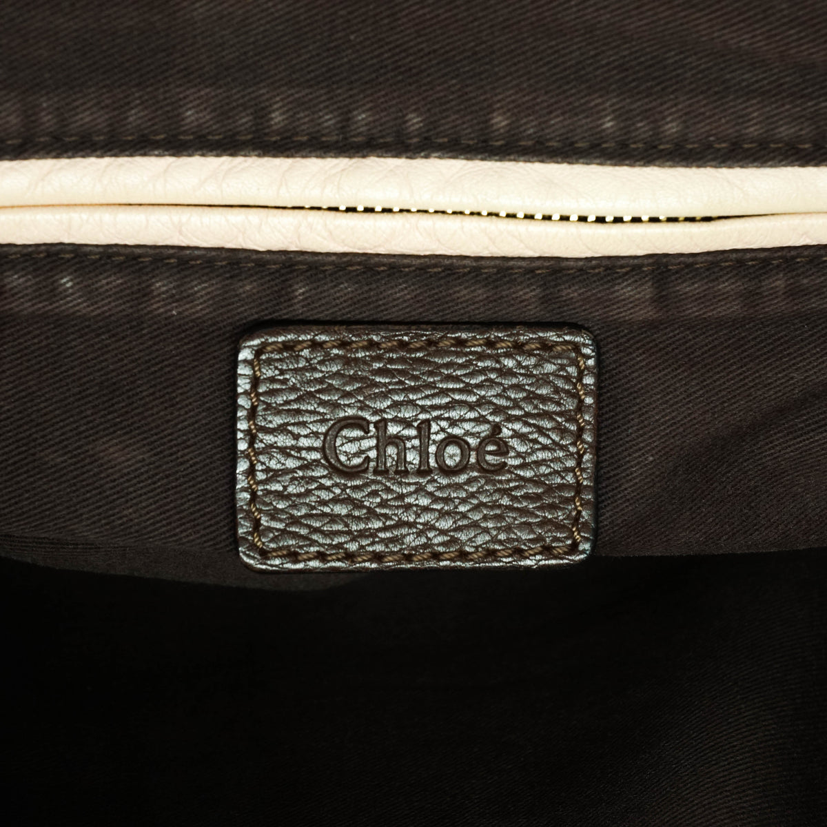 Chloe Shoulder Bag Brown Leather