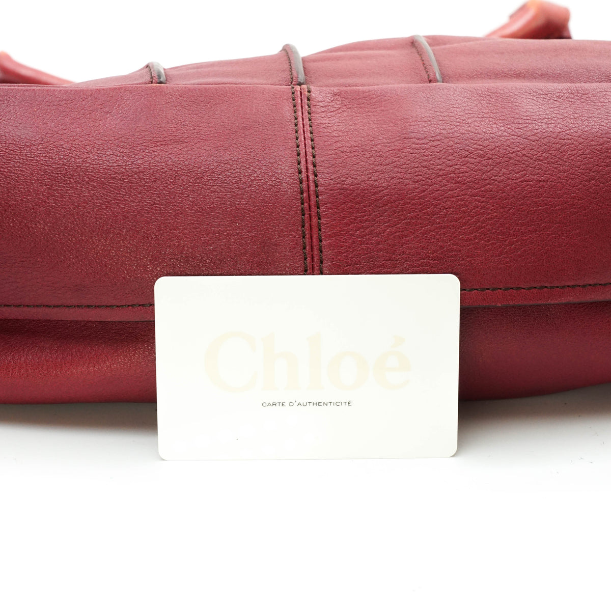 Chloe Hand Bag Leather Fuschia