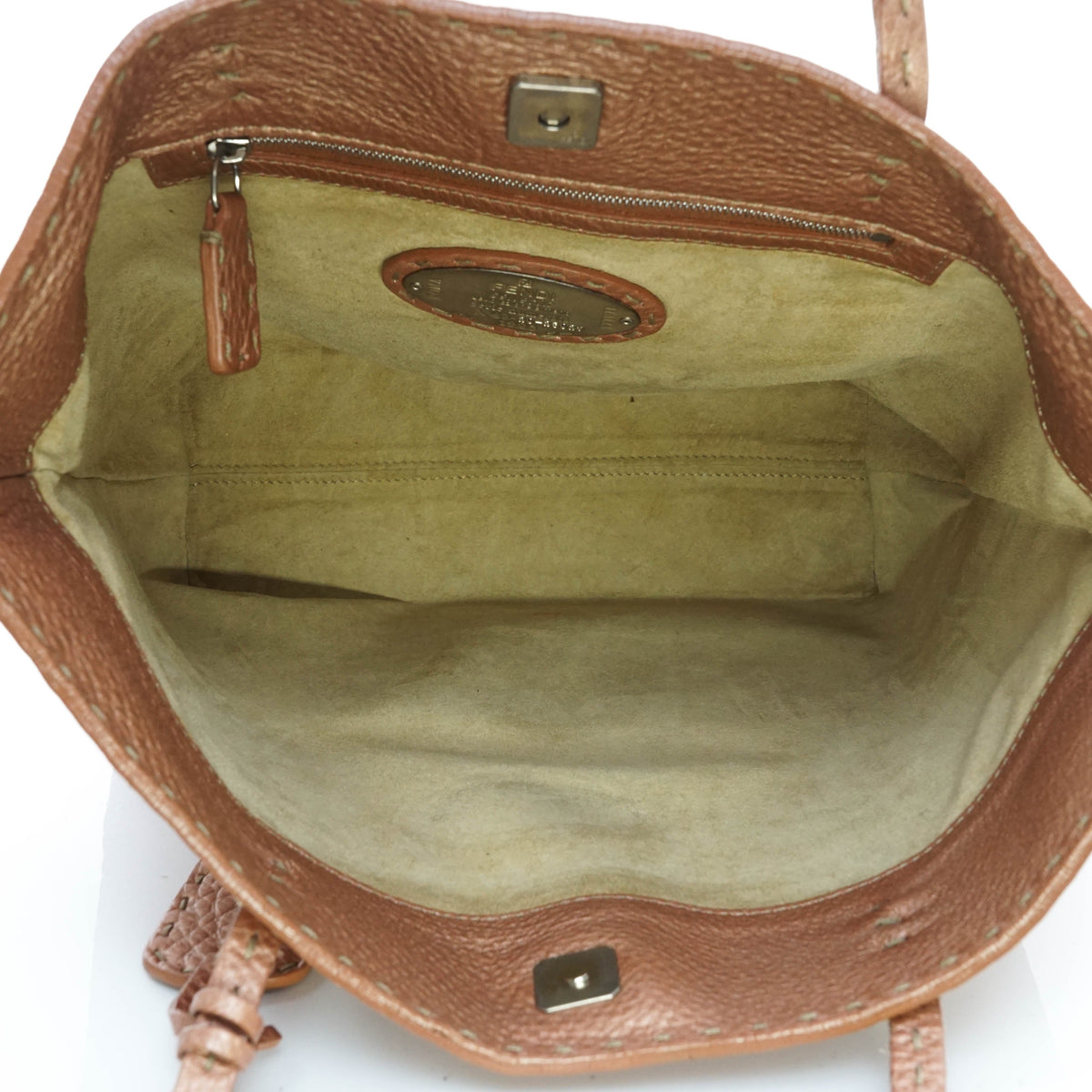 Fendi Tote Bag Leather Pink