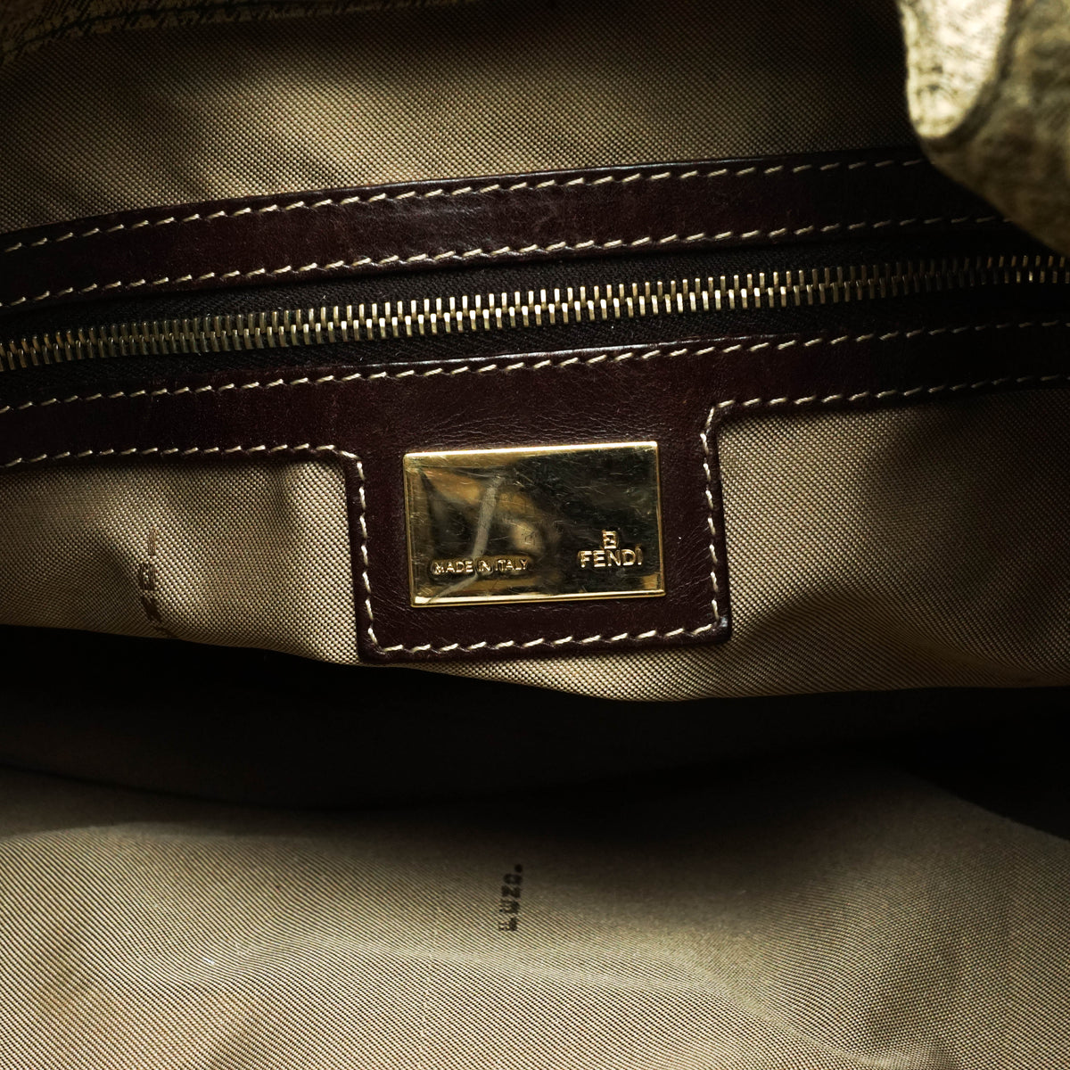 Fendi Tote Bag Brown Canvas