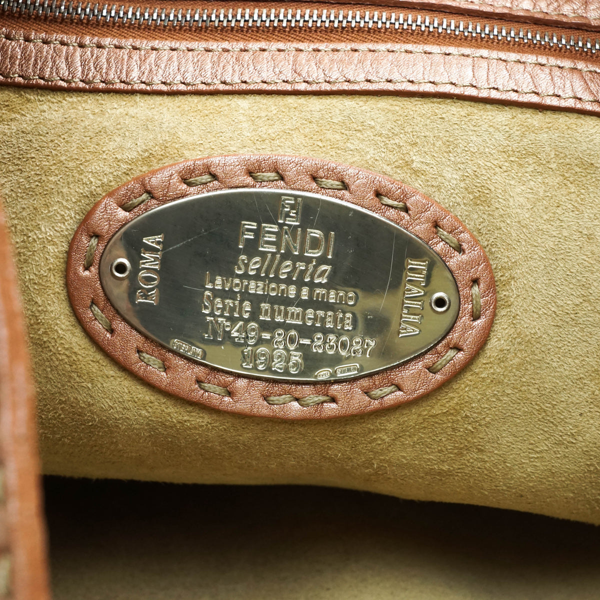 Fendi Tote Bag Leather Pink
