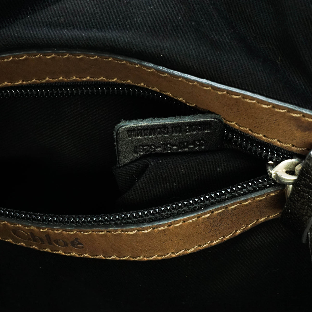 Chloe Kerala Hand Bag Leather Black