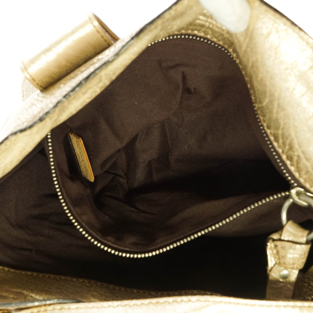 Chloe Tote Bag Gold Leather