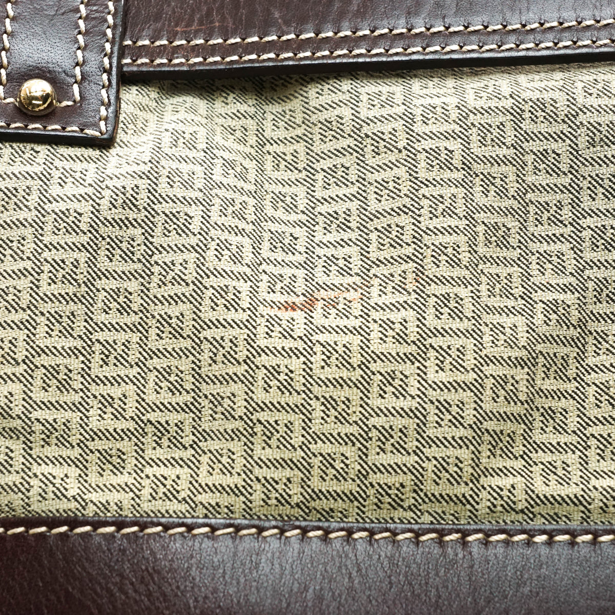 Fendi Tote Bag Brown Canvas