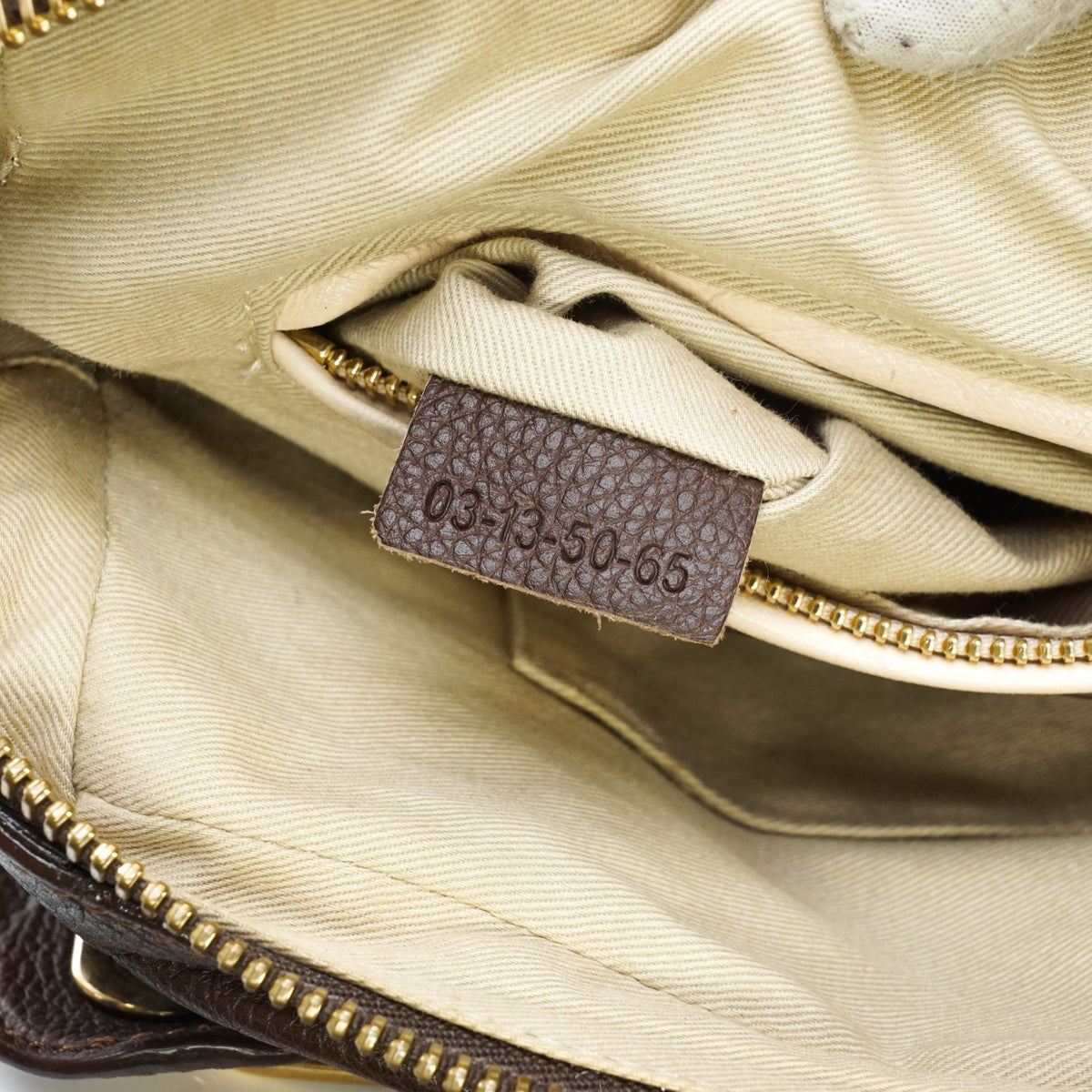 Chloe Paraty Hand Bag Leather Brown