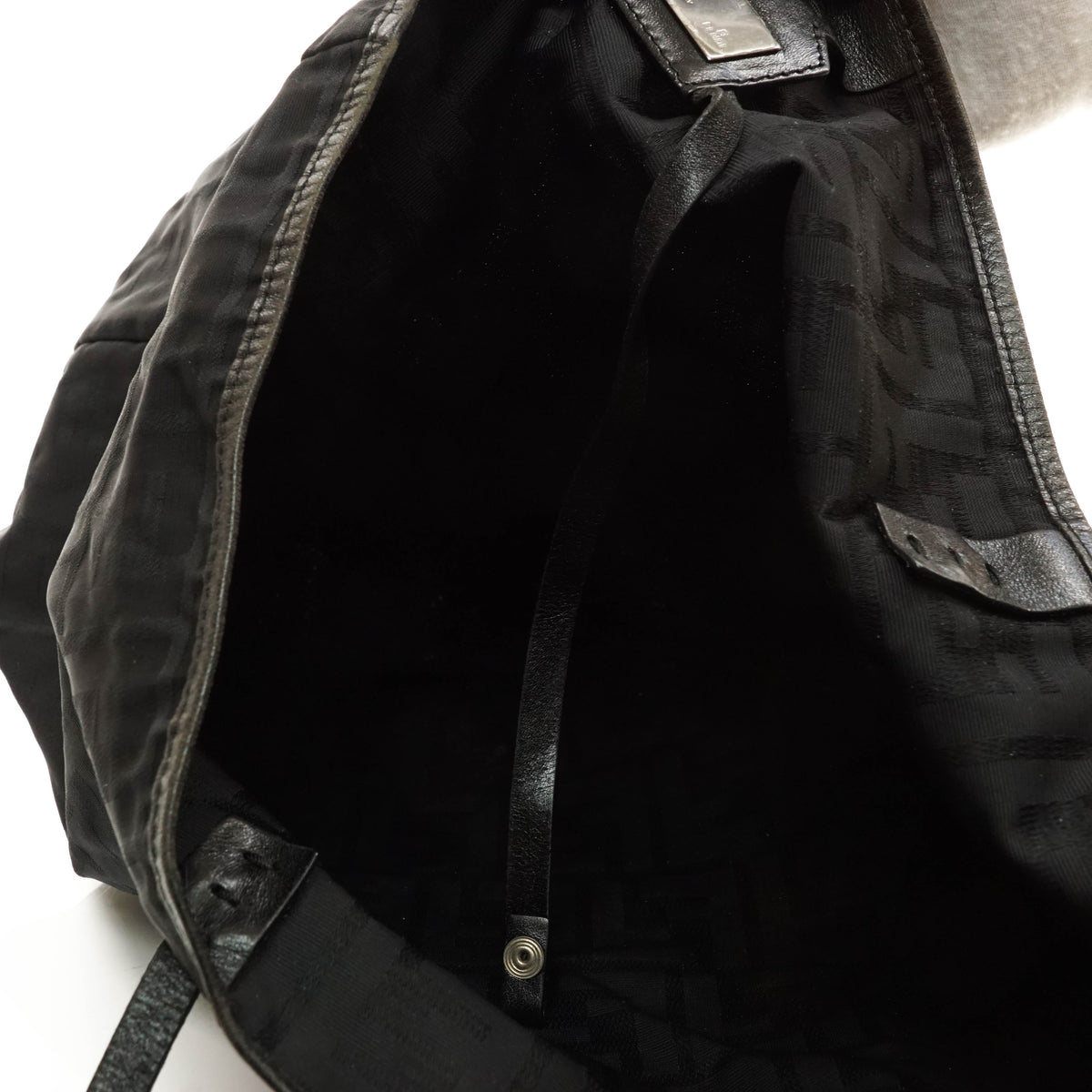 Fendi Zucca Tote Bag Black Nylon