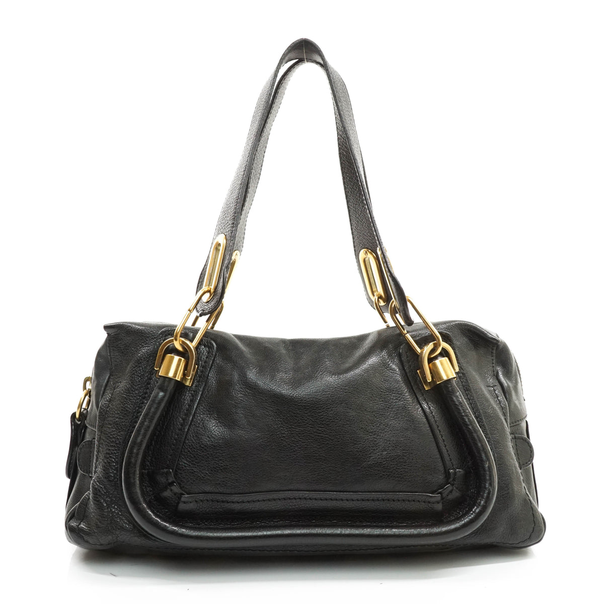 Chloe Shoulder Bag Black Leather