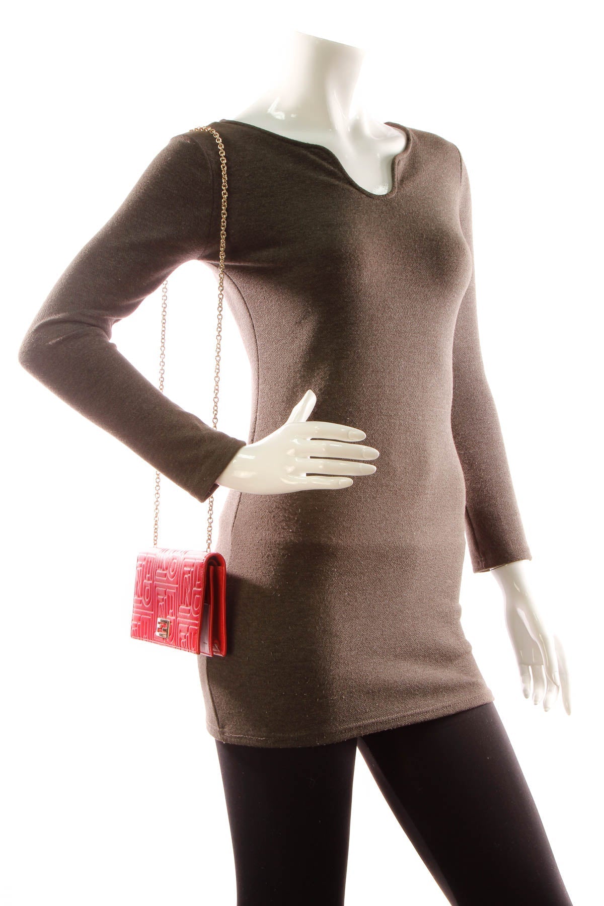 Logo Embossed WOC Bag - Red
