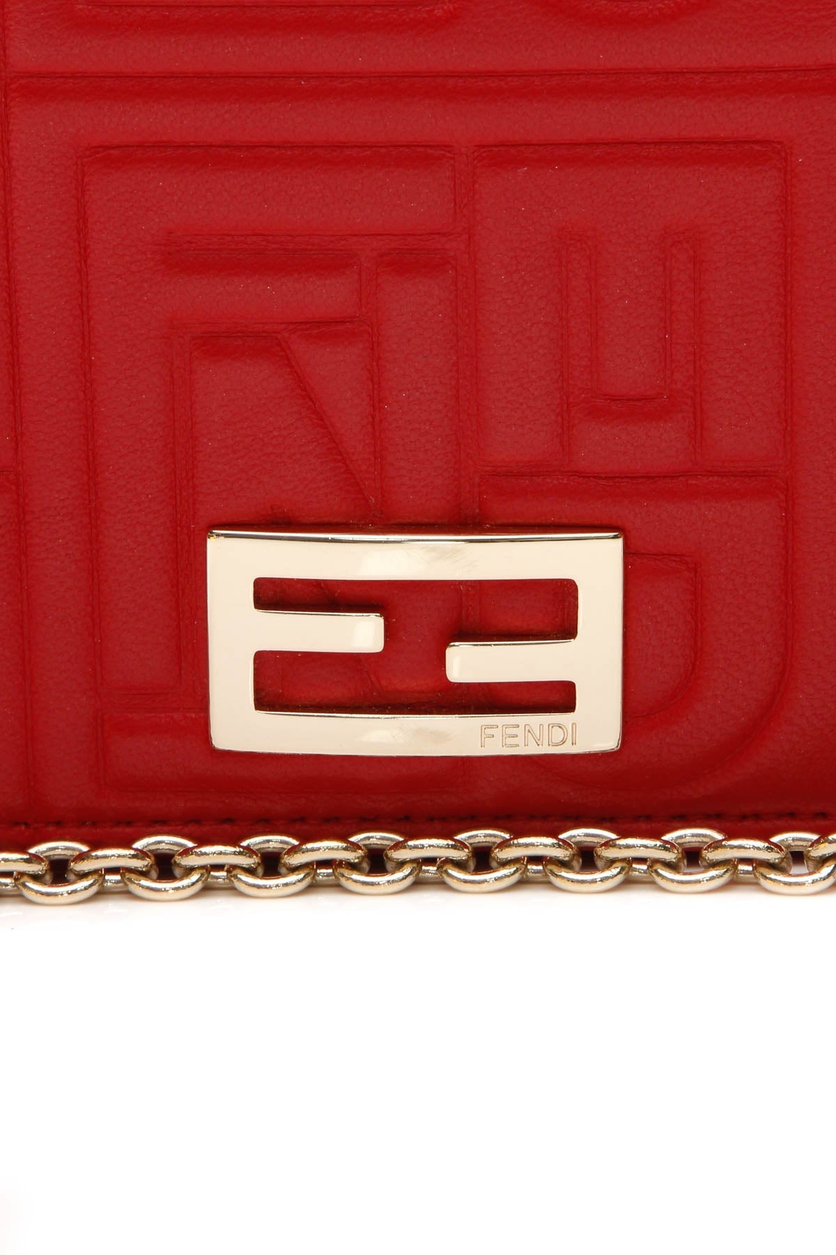 Logo Embossed WOC Bag - Red