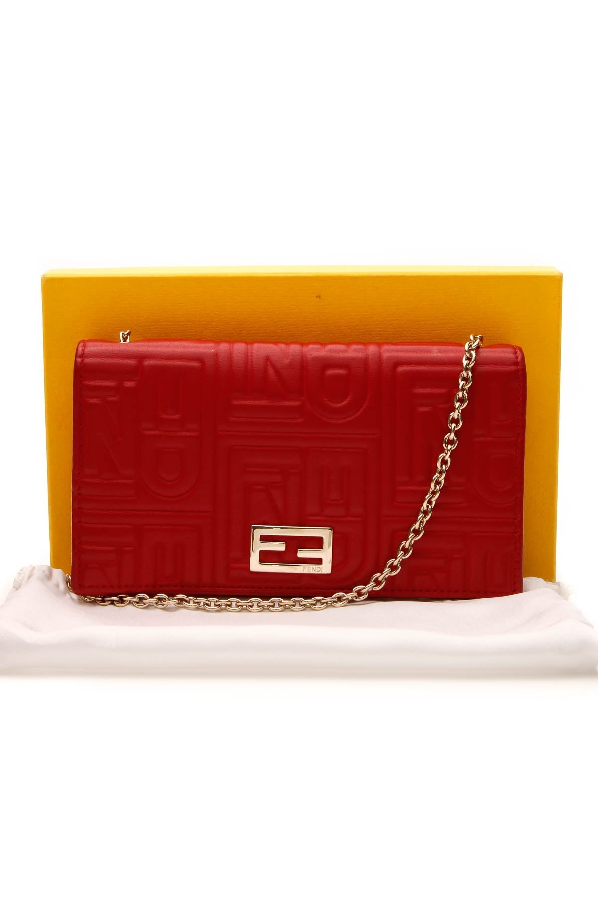 Logo Embossed WOC Bag - Red
